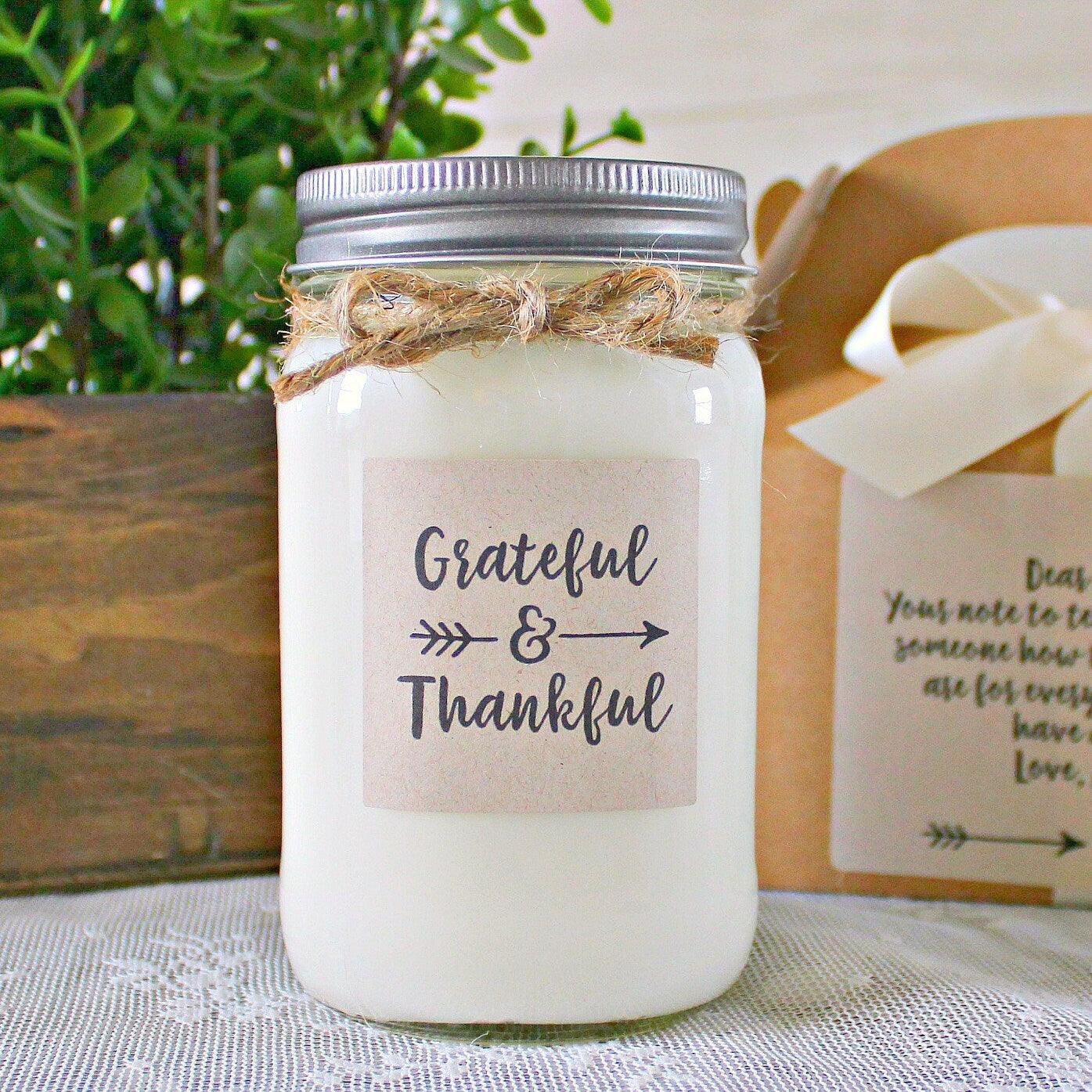 Grateful & Thankful Gift Candle - The Dancing Wick