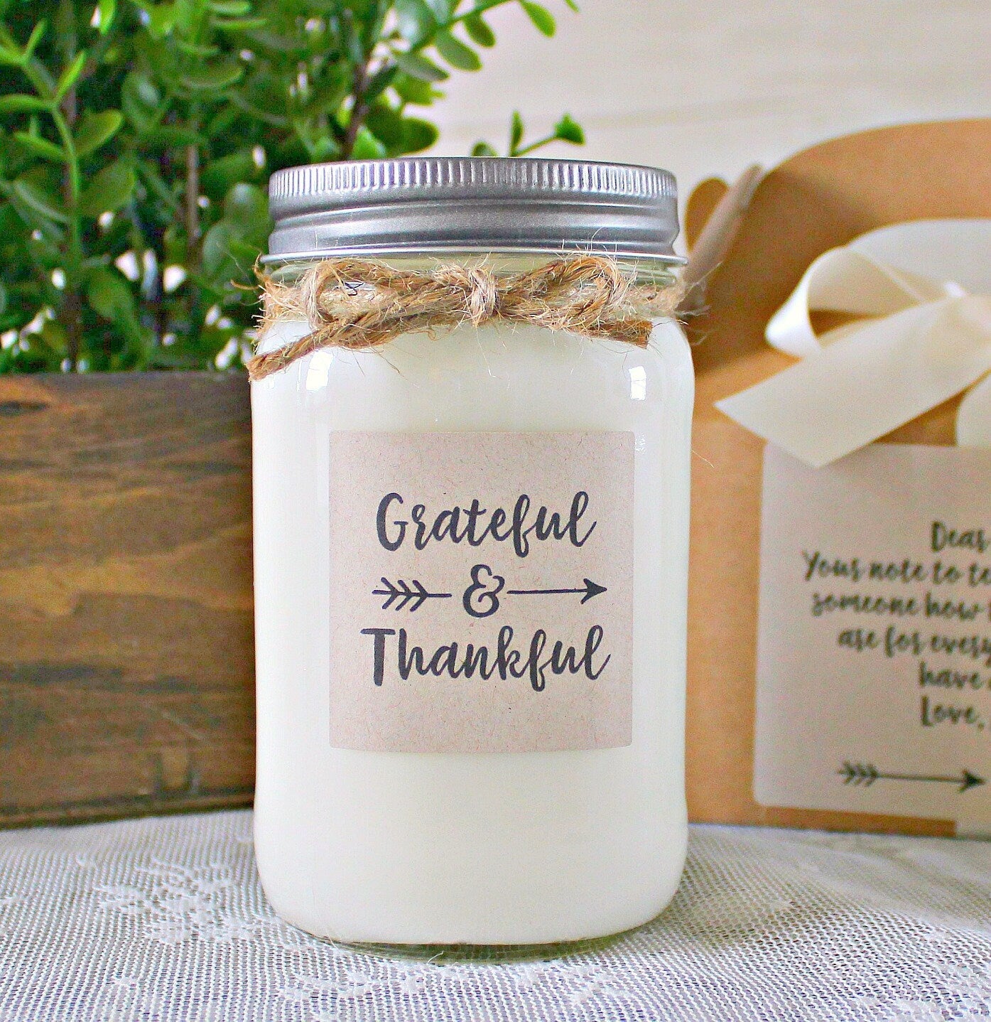 Grateful & Thankful Gift Candle - The Dancing Wick