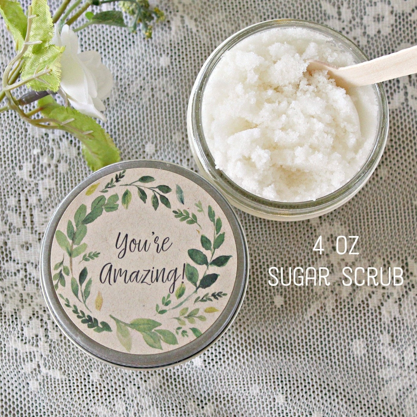 Greenery Thank you gift box - The Dancing Wick