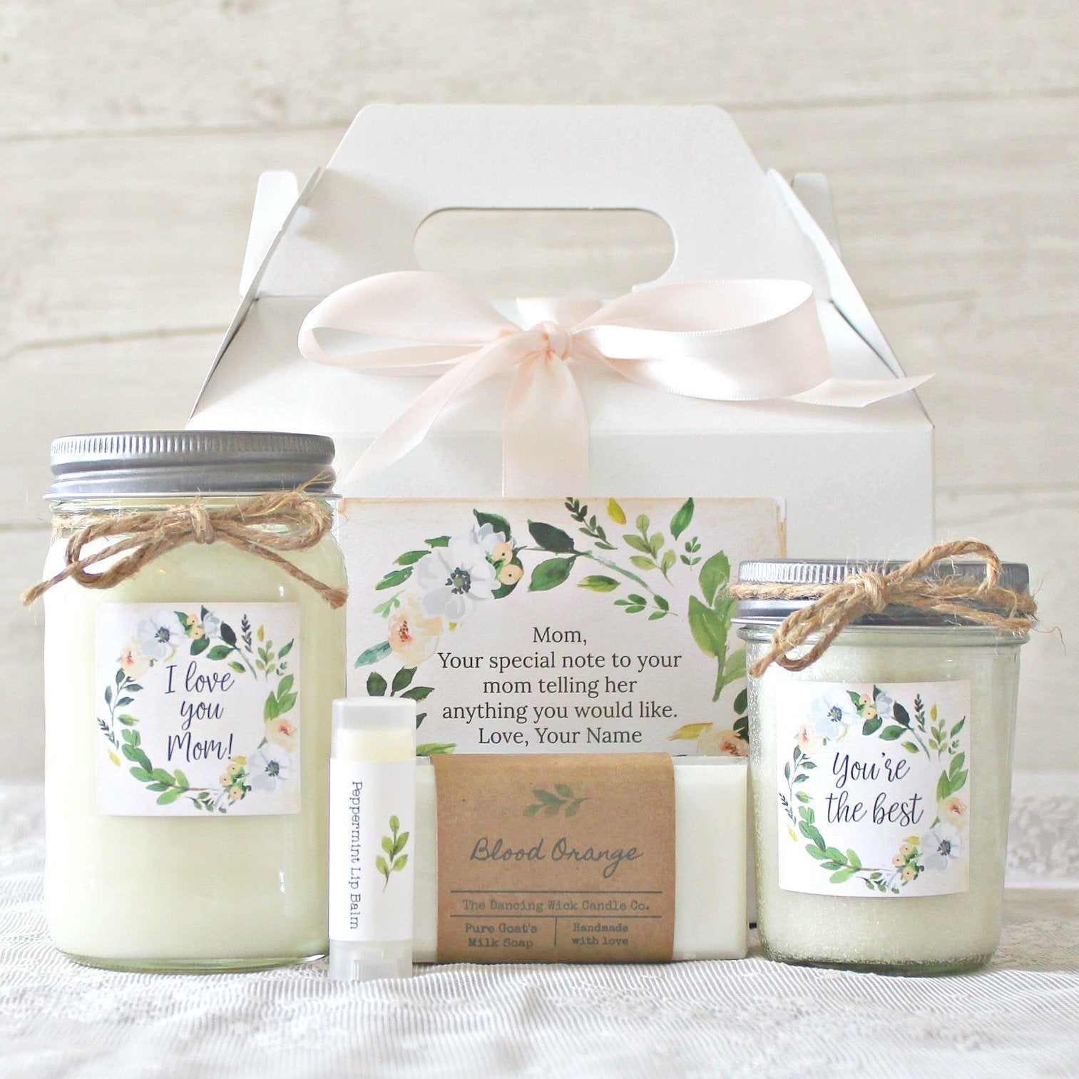 I love you Mom Spa Gift Box - The Dancing Wick