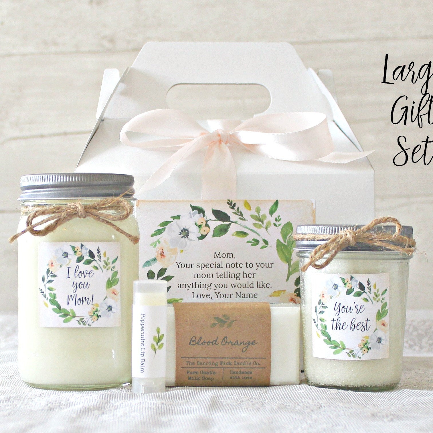 I love you Mom Spa Gift Box - The Dancing Wick