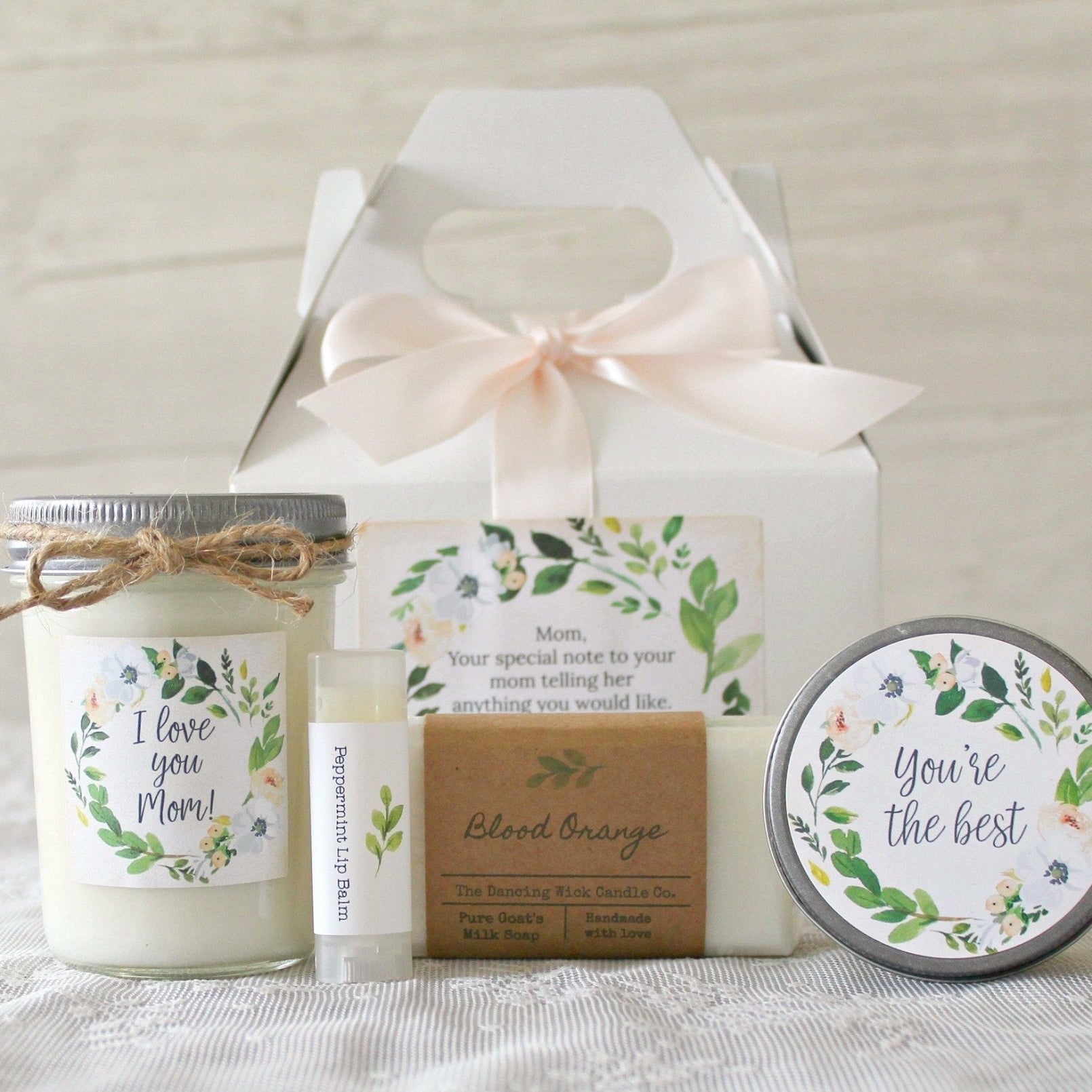 I love you Mom Spa Gift Box - The Dancing Wick