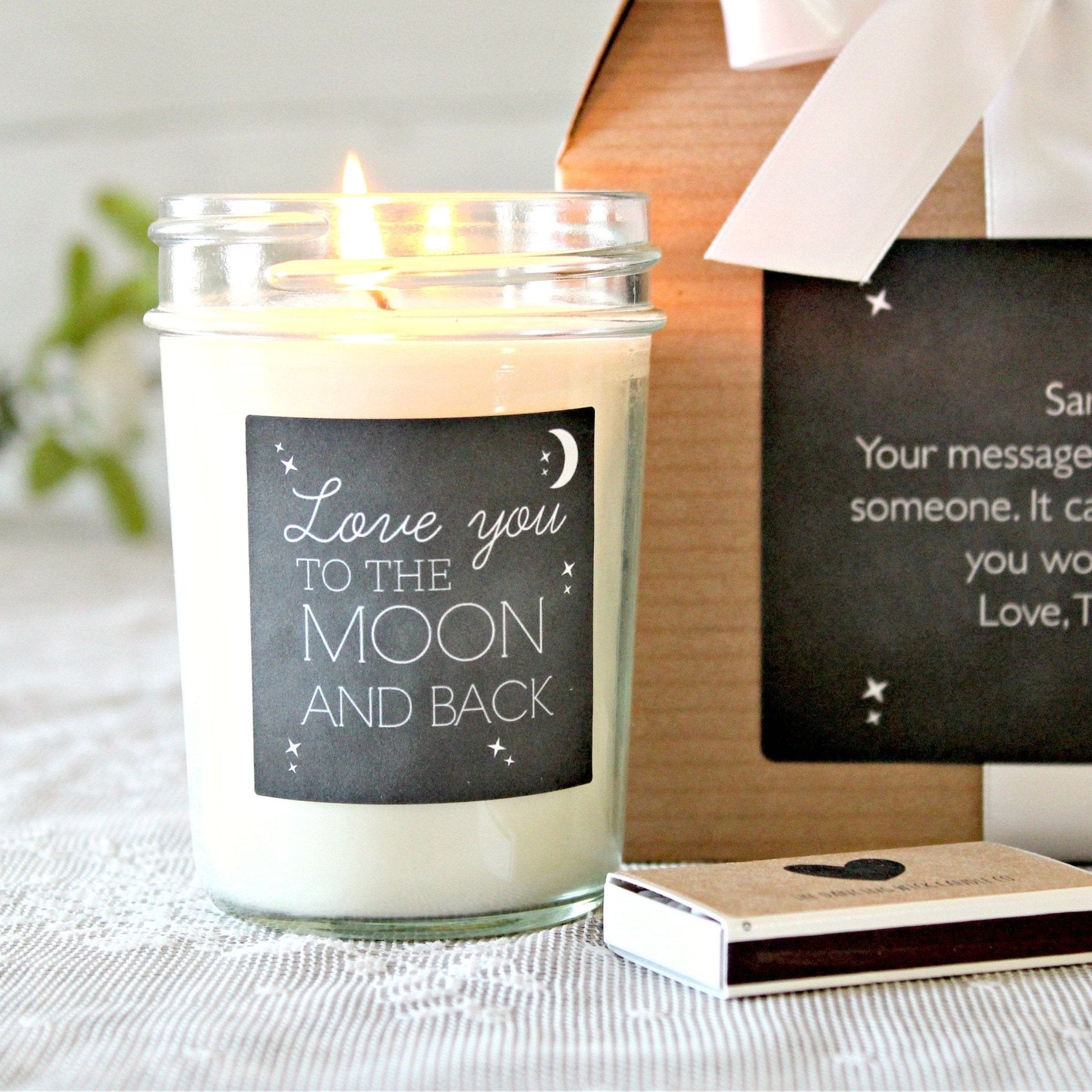 Love You to the Moon and Back Gift Box - The Dancing Wick