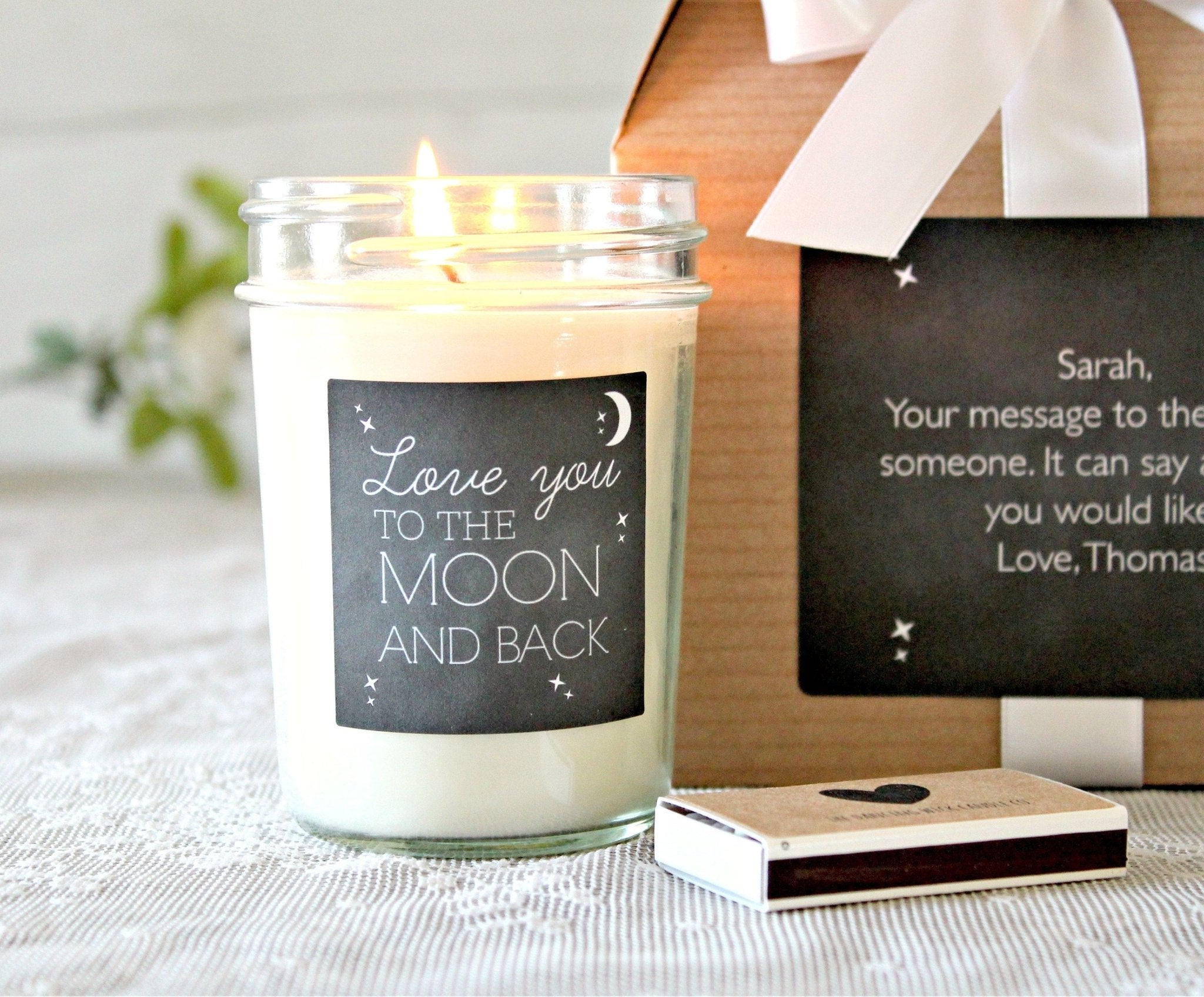 Love You to the Moon and Back Gift Box - The Dancing Wick