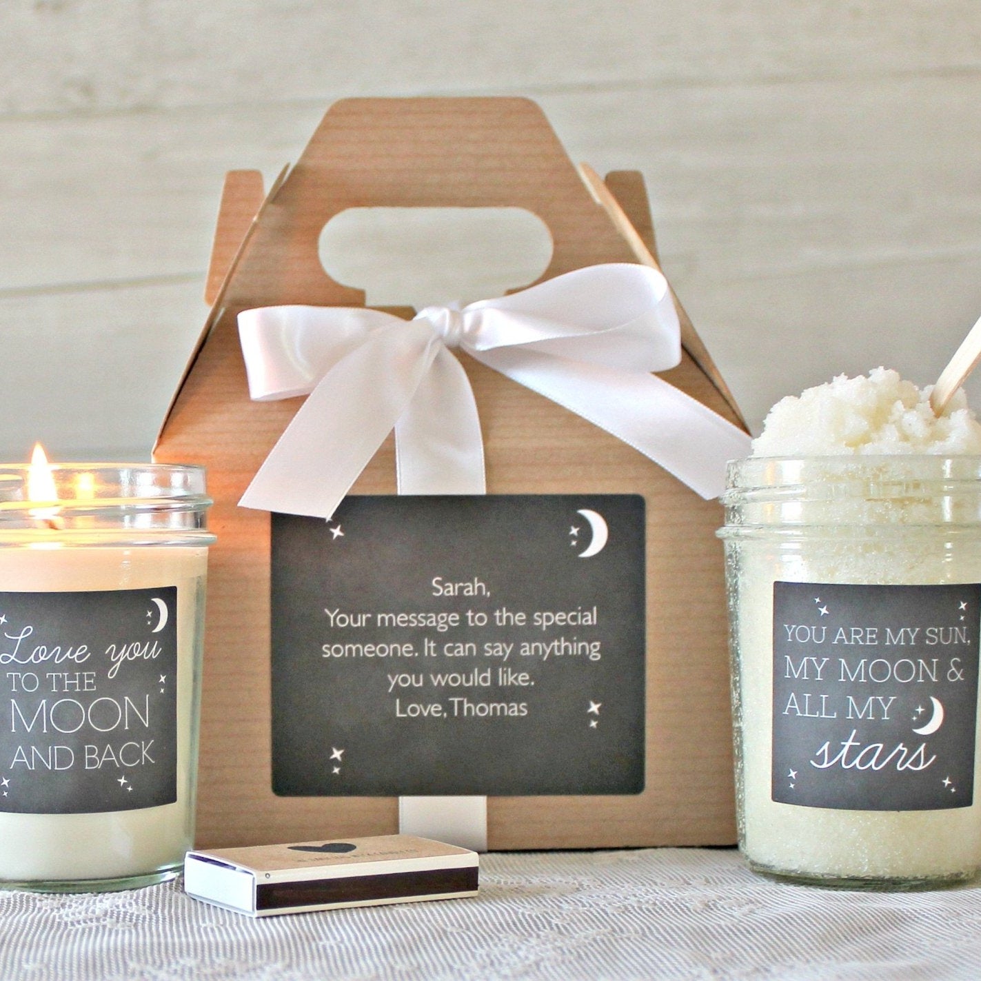 Love You to the Moon and Back Gift Box - The Dancing Wick