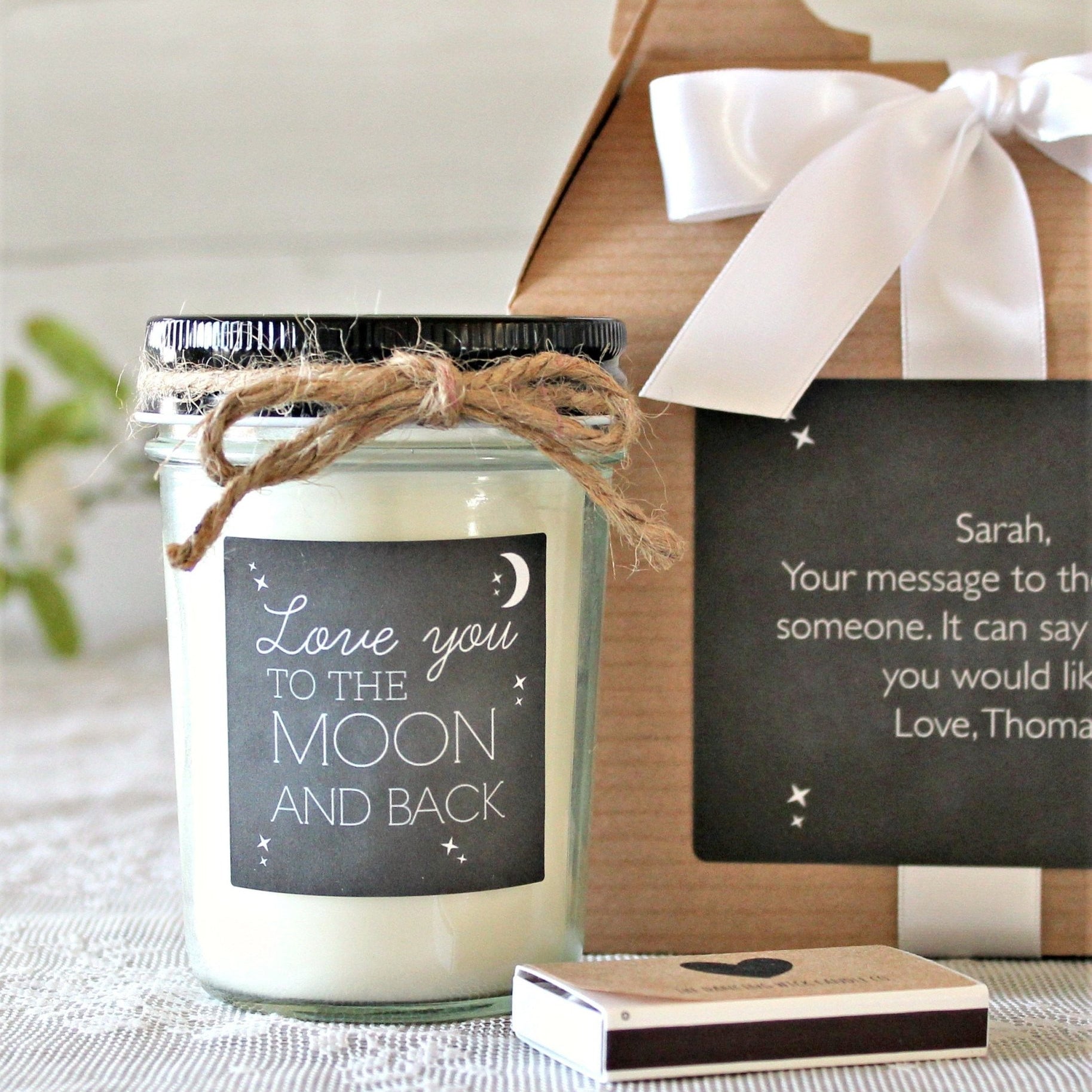 Love You to the Moon and Back Gift Box - The Dancing Wick