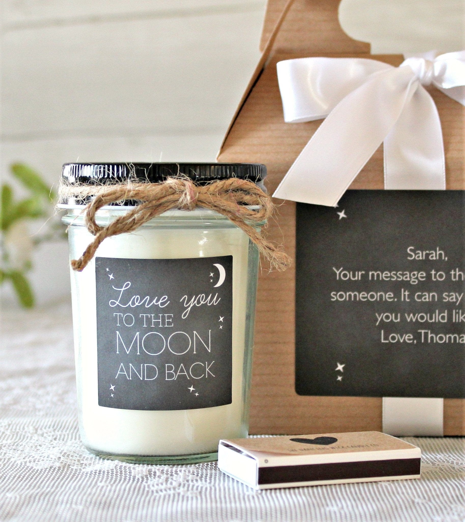 Love You to the Moon and Back Gift Box - The Dancing Wick