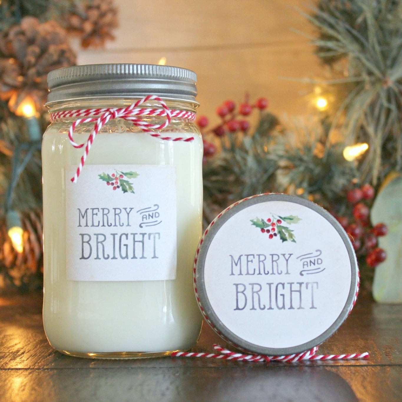 Merry & Bright Christmas Candle - The Dancing Wick