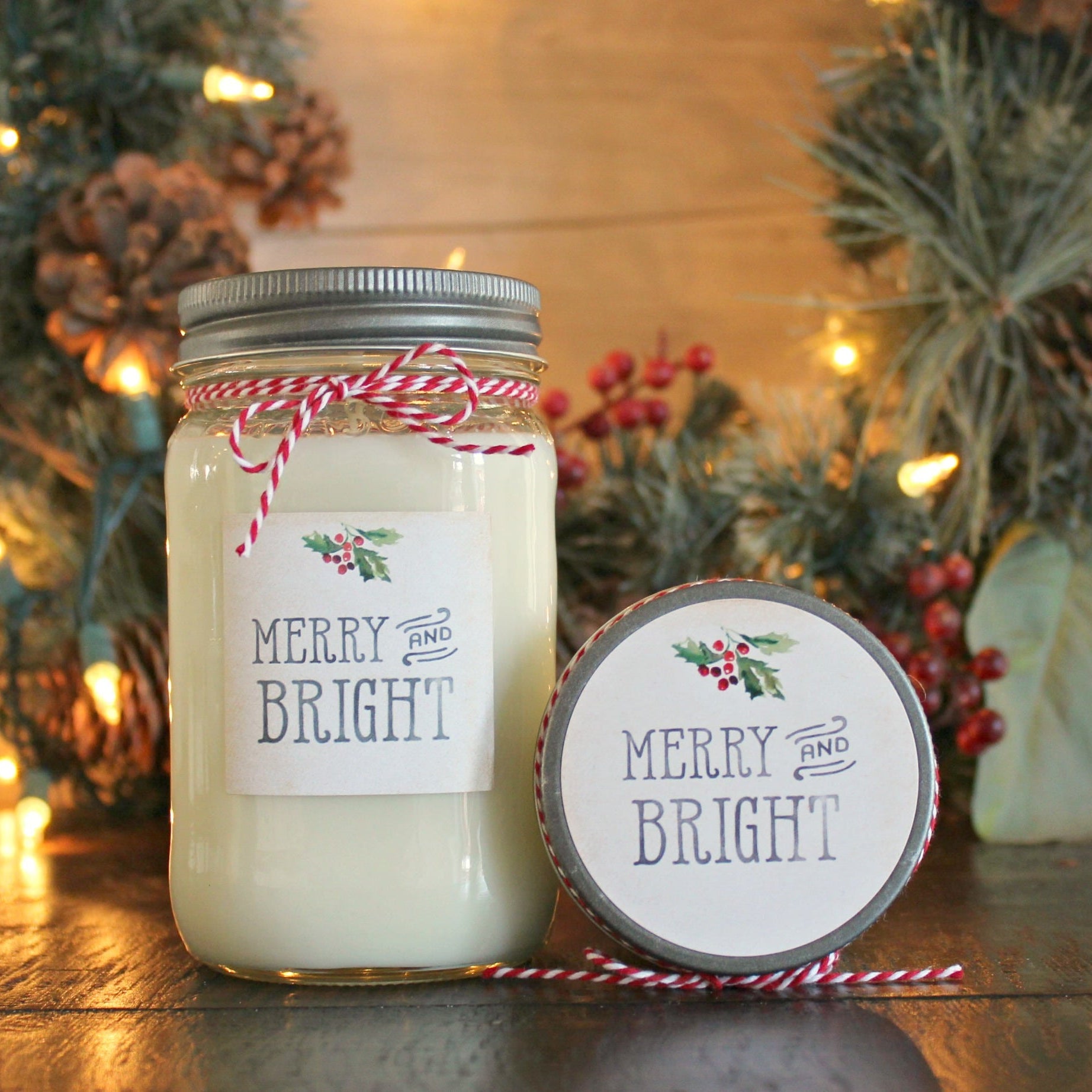 Merry & Bright Christmas Candle - The Dancing Wick