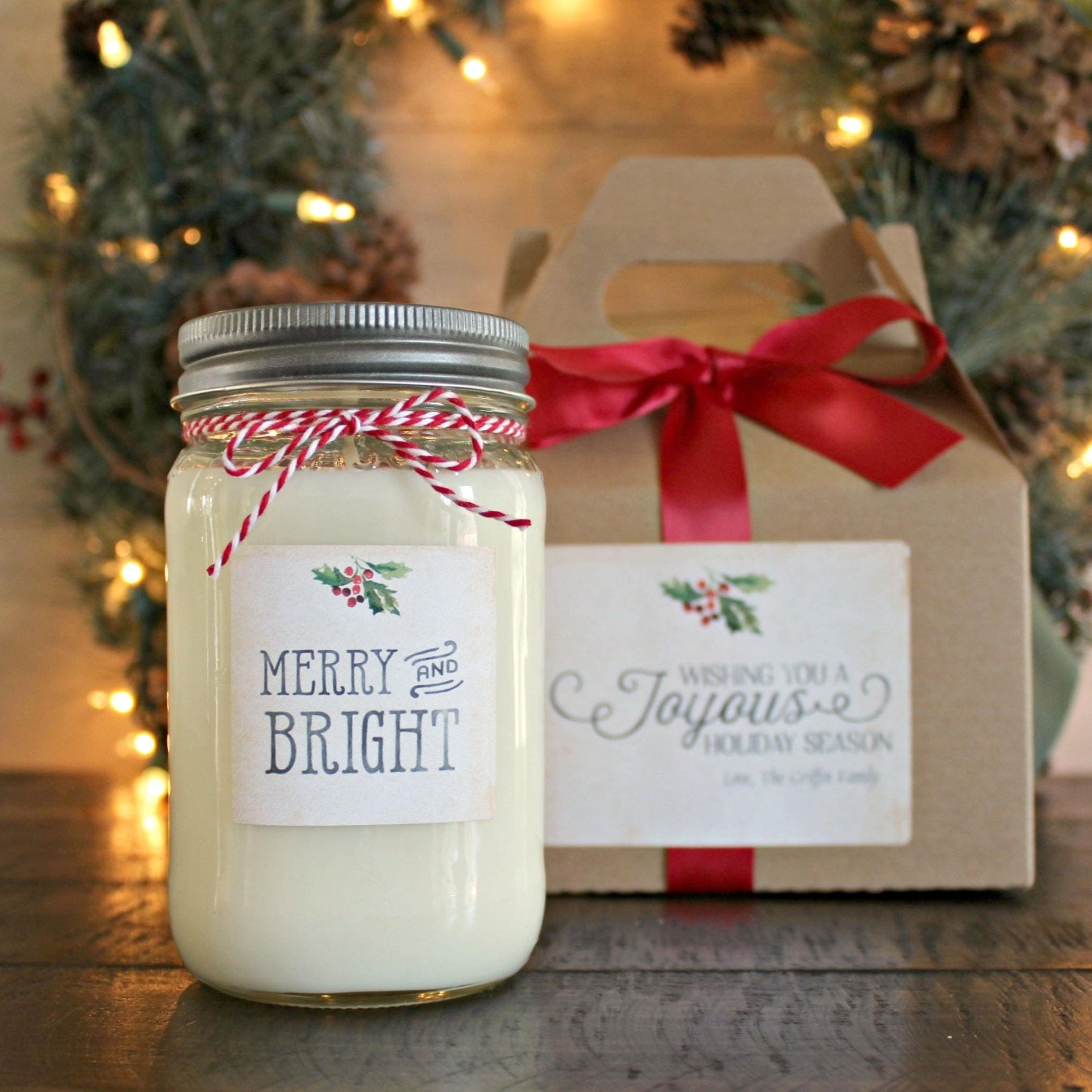 Merry & Bright Christmas Candle - The Dancing Wick