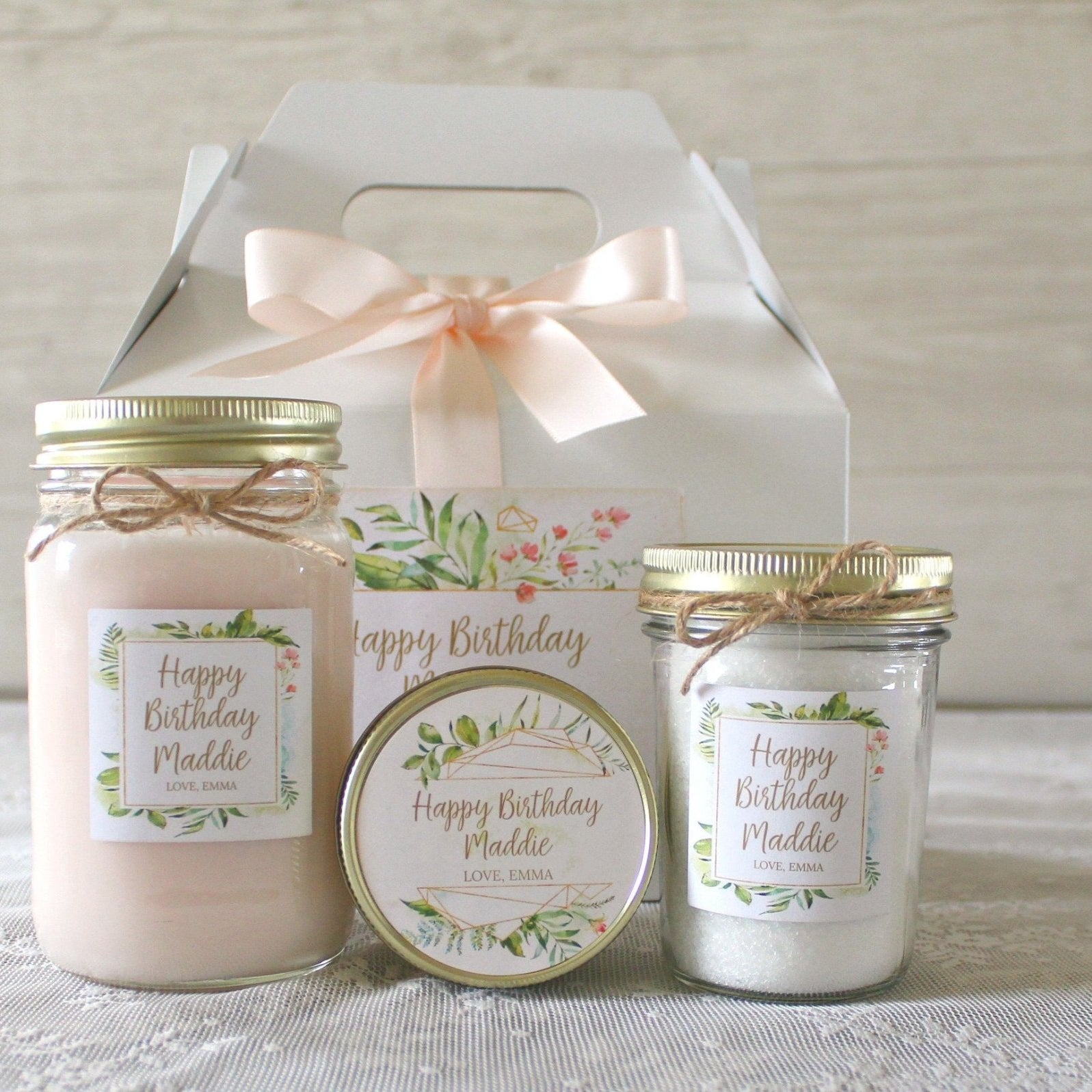 Personalized Birthday Gift Box For Her - The Dancing Wick