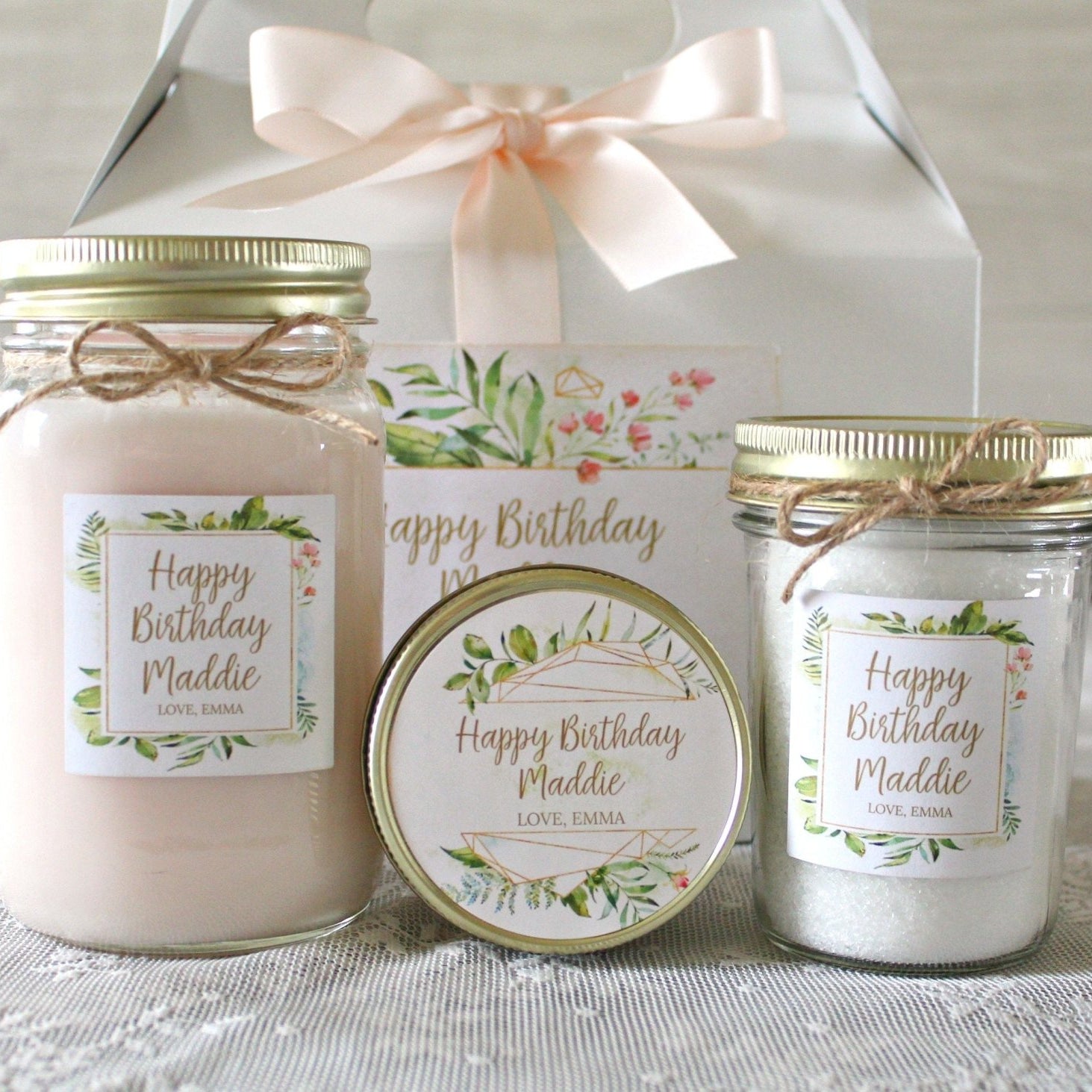 Personalized Birthday Gift Box For Her - The Dancing Wick