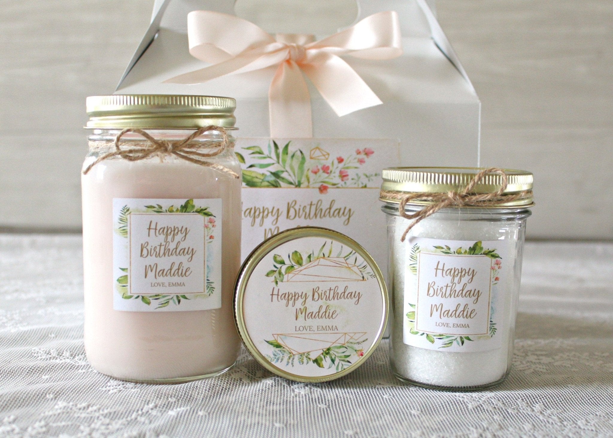 Personalized Birthday Gift Box For Her - The Dancing Wick