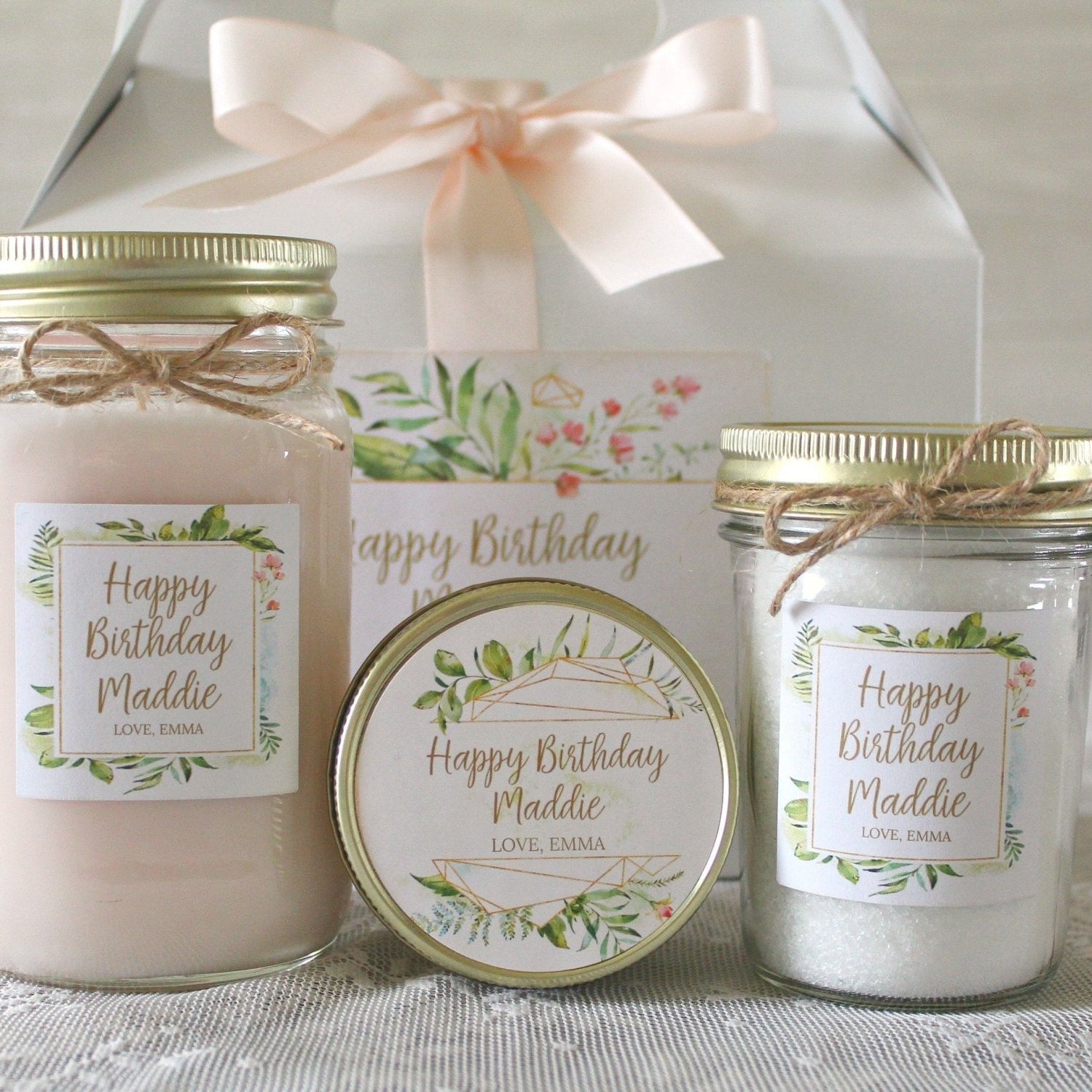 Personalized Birthday Gift Box For Her - The Dancing Wick