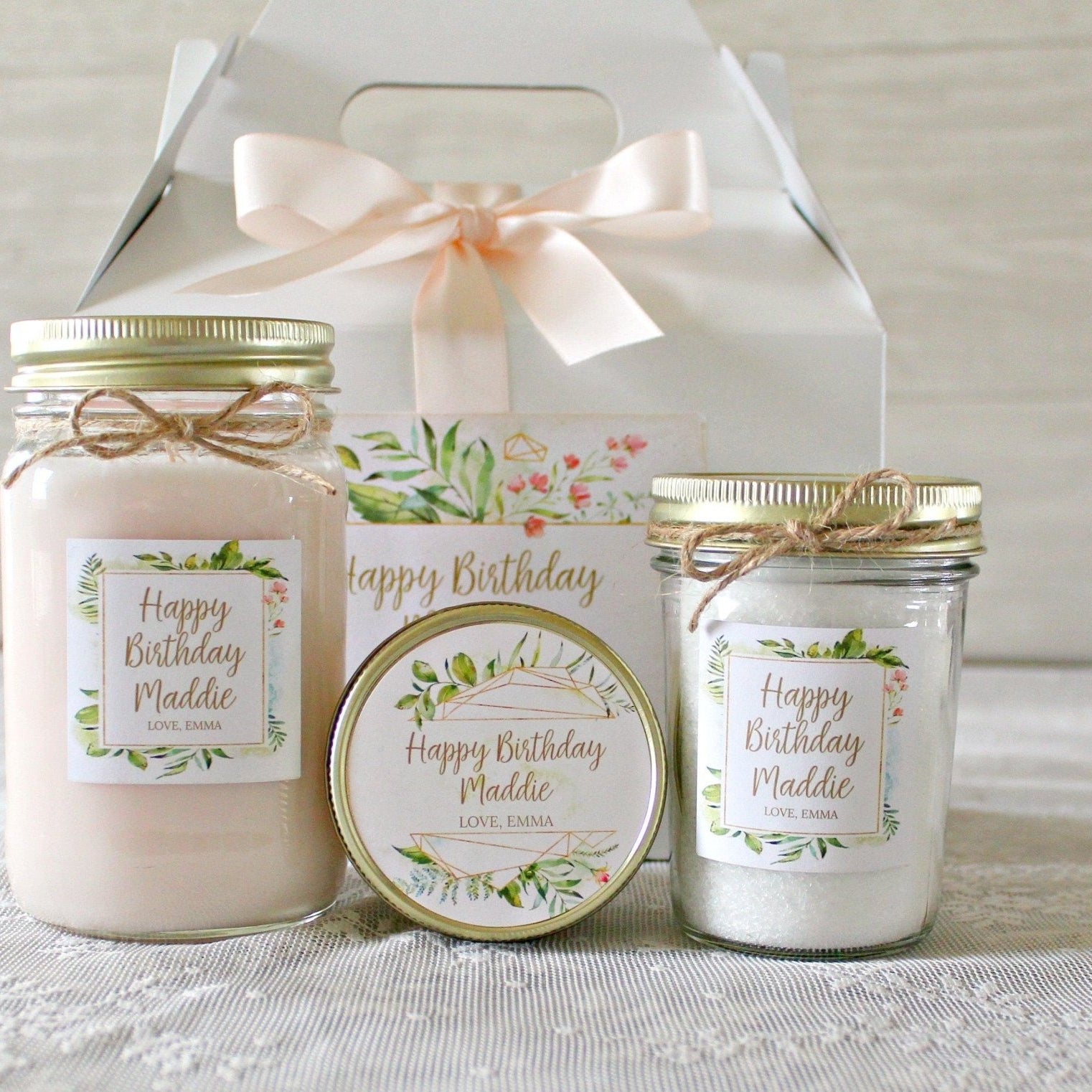 Personalized Birthday Gift Box For Her - The Dancing Wick