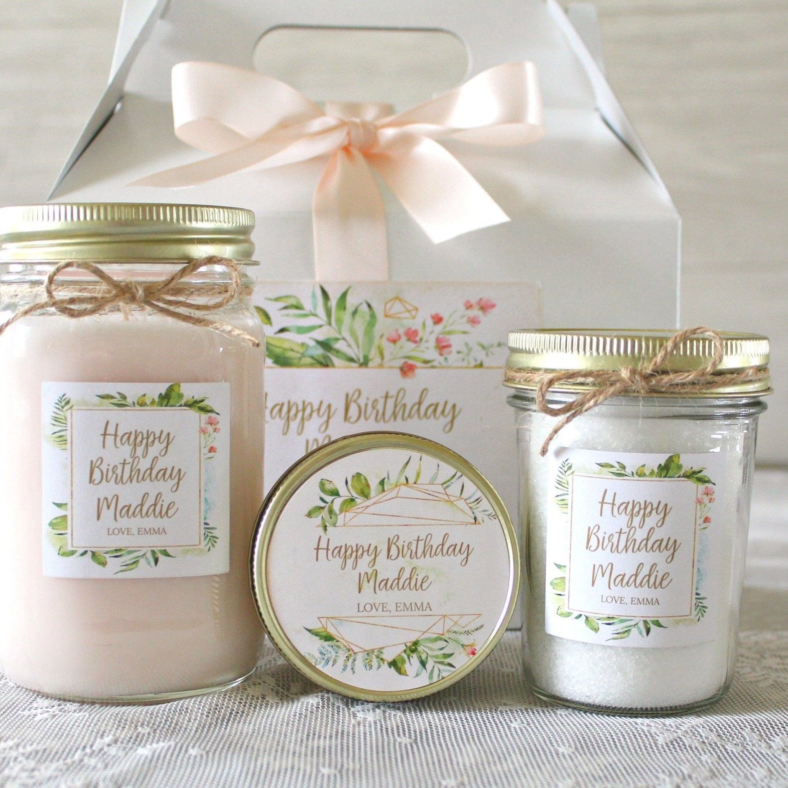 Personalized Birthday Gift Box For Her - The Dancing Wick