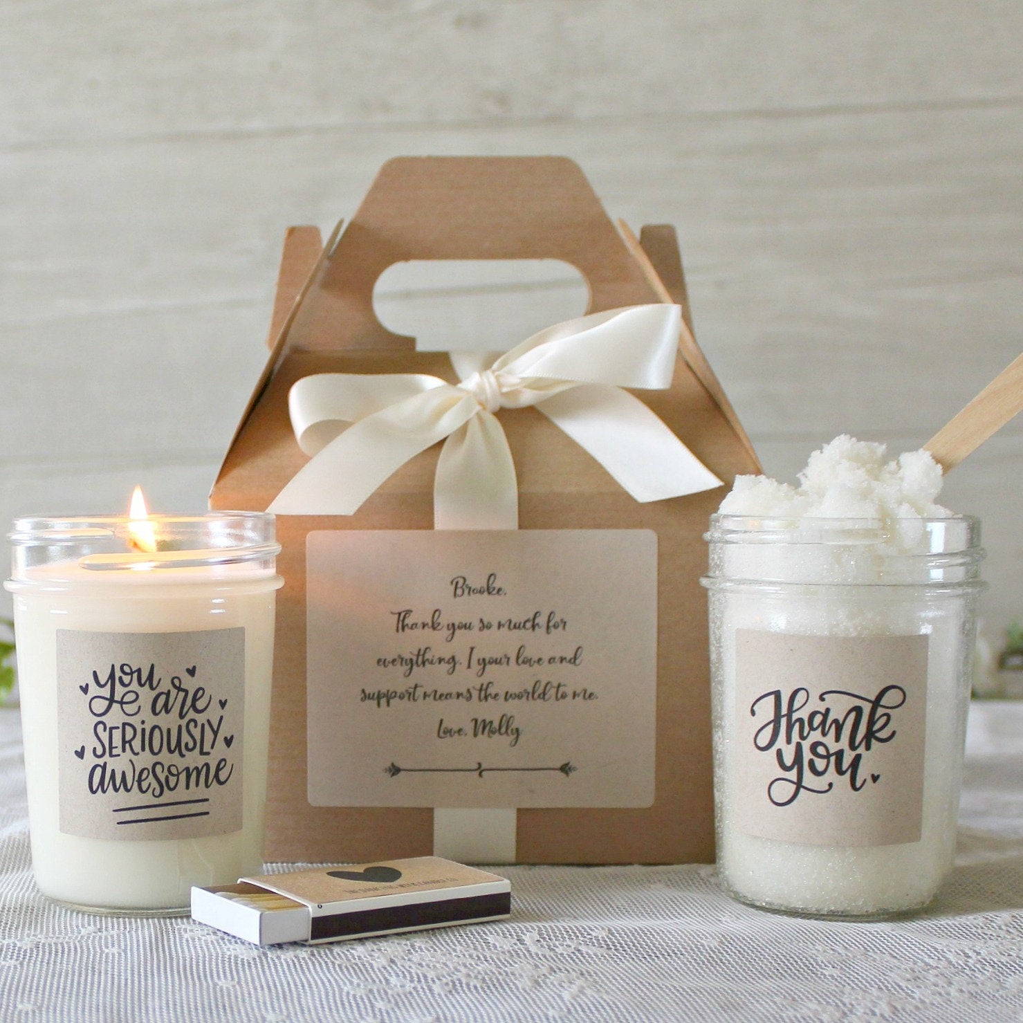 Thank You "Awesome" Gift Box - The Dancing Wick