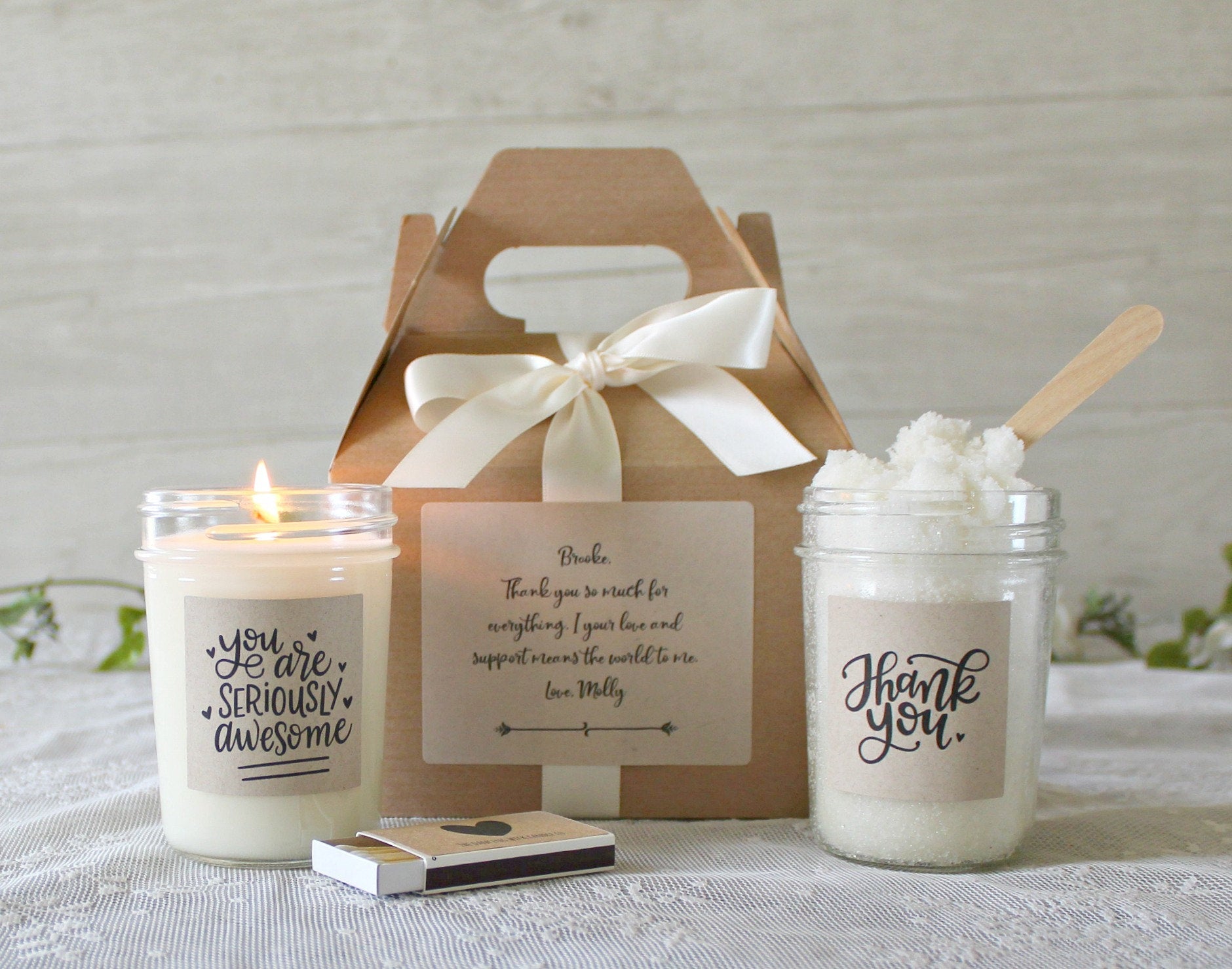 Thank You "Awesome" Gift Box - The Dancing Wick