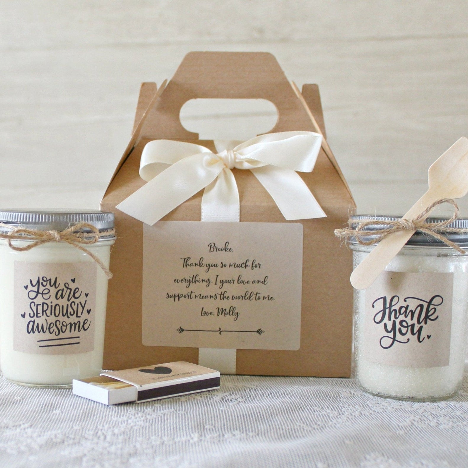 Thank You "Awesome" Gift Box - The Dancing Wick