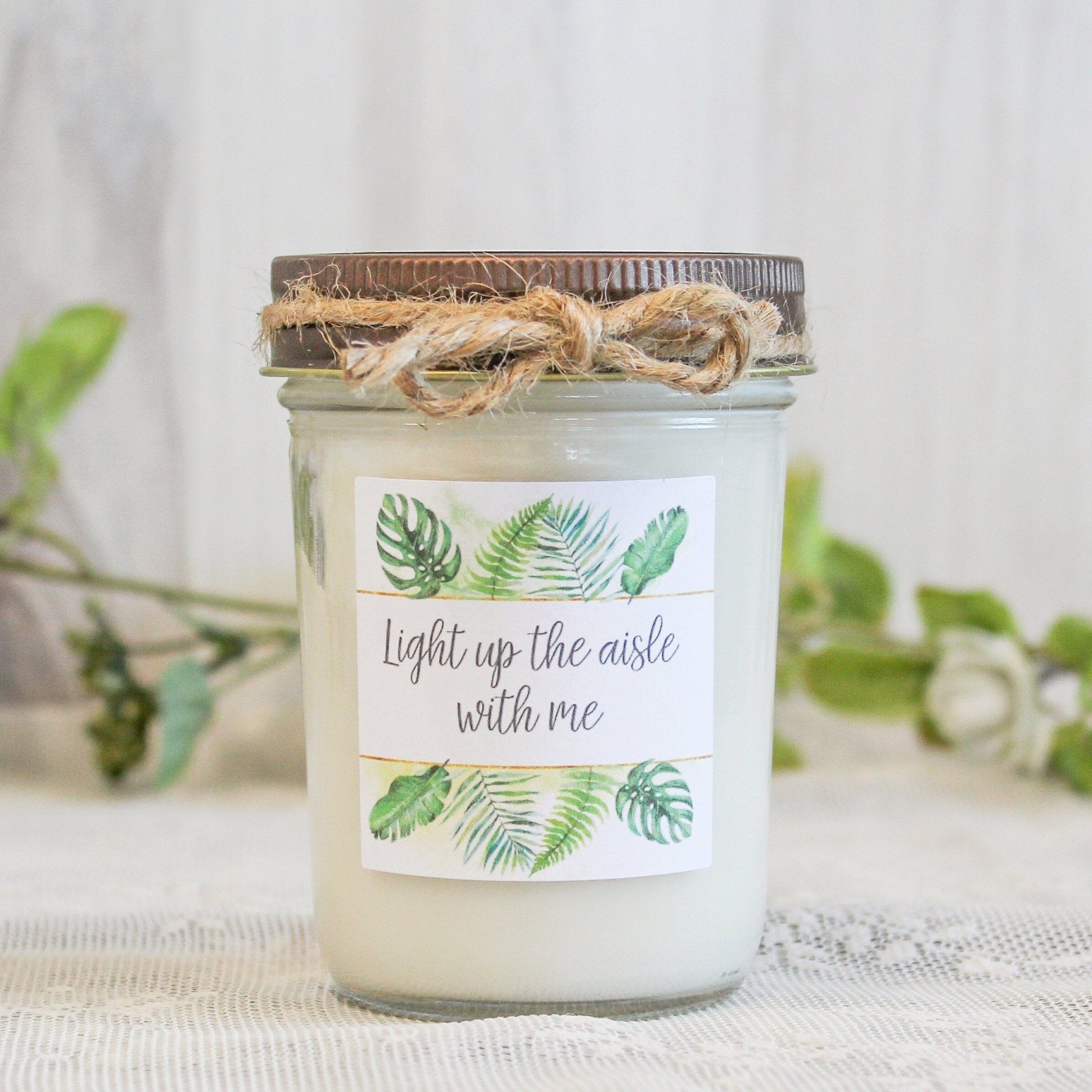 Tropical Bridesmaid Proposal Box - The Dancing Wick