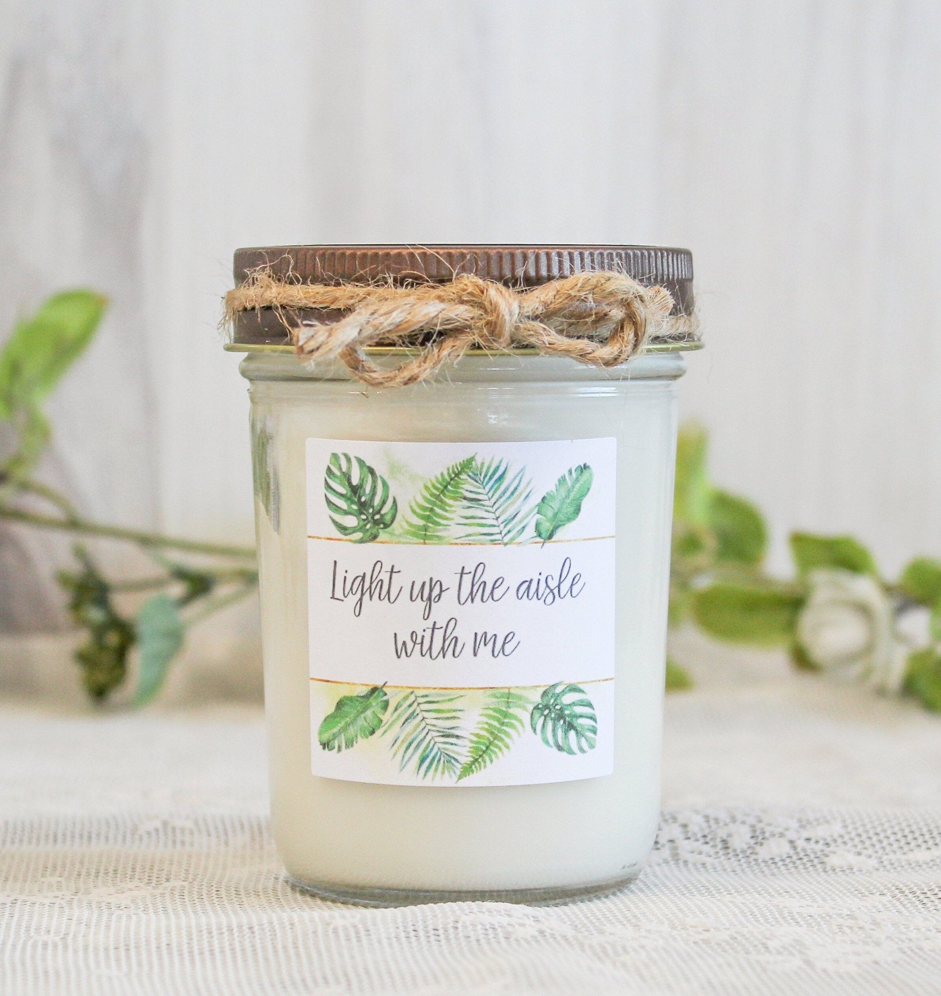 Tropical Bridesmaid Proposal Box - The Dancing Wick