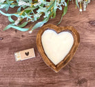 3 Wick Heart Dough Bowl Candle - The Dancing Wick