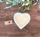 3 Wick Heart Dough Bowl Candle - The Dancing Wick