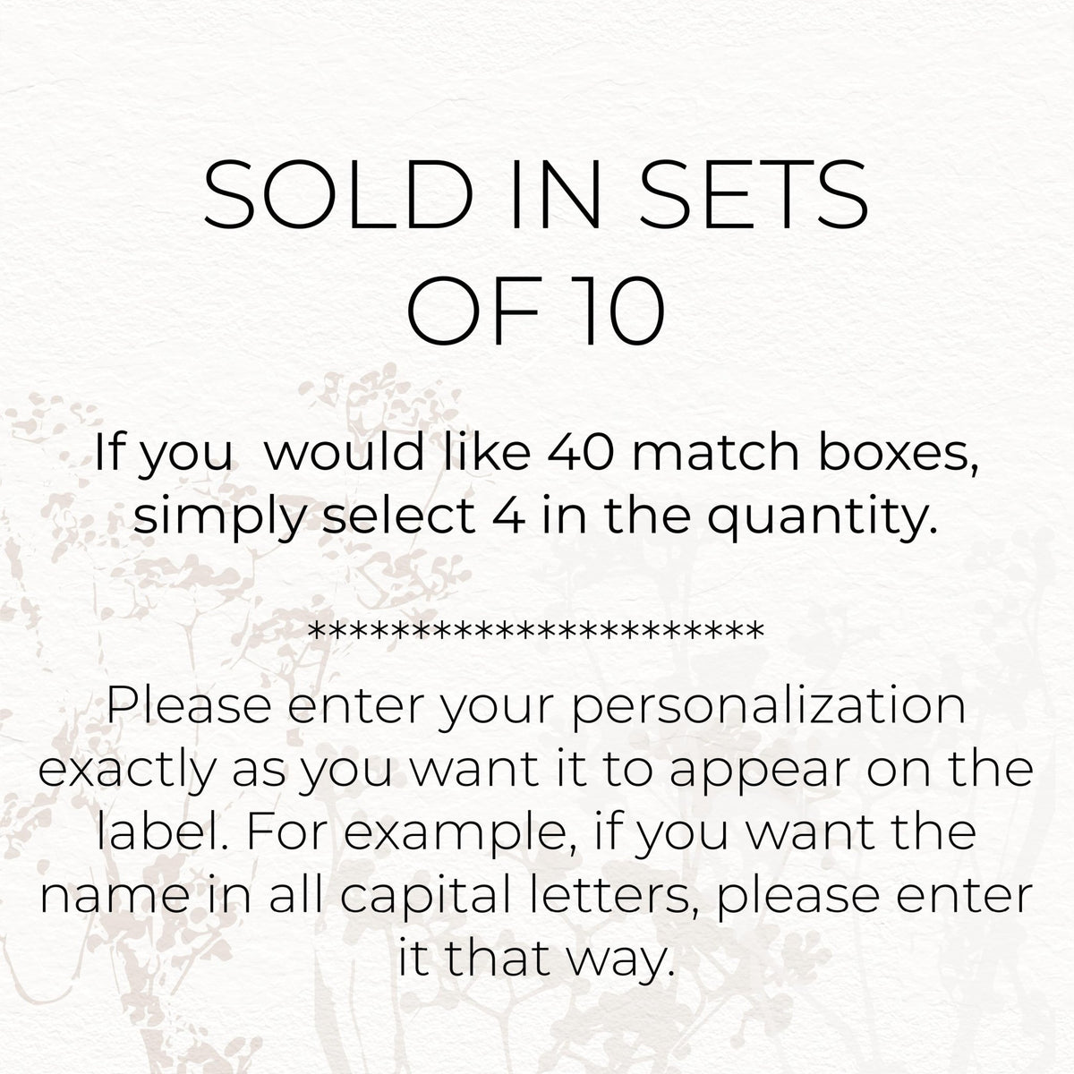 A New Chapter Begins Matches – Set of 10 - The Dancing Wick