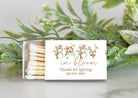 Add Custom Matches for Baby Shower Favors - The Dancing Wick