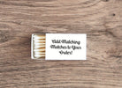 Add Custom Matches for Baby Shower Favors - The Dancing Wick
