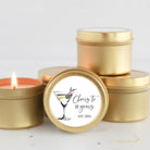 Adult Birthday "Cheers" Party Tins - Set of 10 - The Dancing Wick
