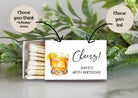 Adult "Cheers" Birthday Party Match Box - Set of 10 - The Dancing Wick