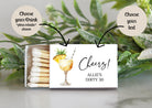 Adult "Cheers" Birthday Party Match Box - Set of 10 - The Dancing Wick