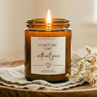 Amber I Can’t Say I Do Without You Candle - The Dancing Wick
