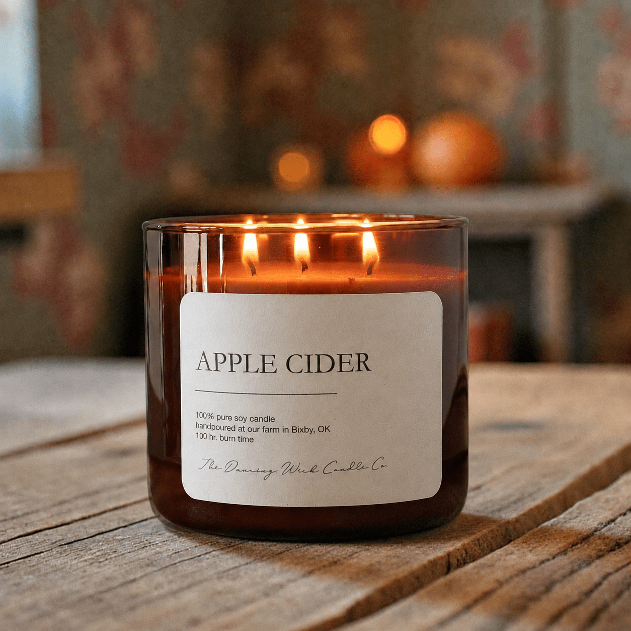 Apple Cider - 3 Wick Everyday Tumbler Candle - The Dancing Wick