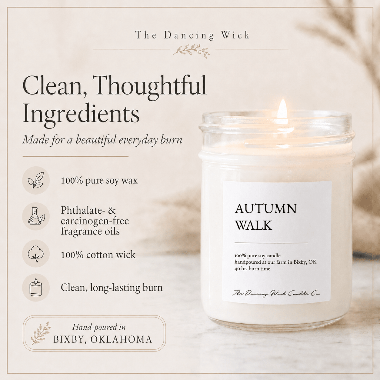 Autumn Walk - TDW Signature Candle - The Dancing Wick