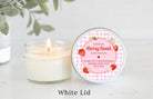 Berry Sweet Baby Shower & 1st Birthday Candle Favors / Personalized 4 oz. Soy Candle Favors / - The Dancing Wick