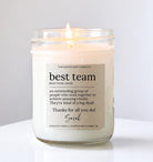 Best Team Personalized Candle - The Dancing Wick