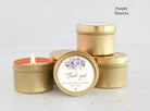 Blush Floral Tin Favors - Set of 10 - The Dancing Wick