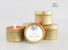 Blush Floral Tin Favors - Set of 10 - The Dancing Wick