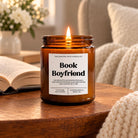 Book Boyfriend Amber Candle - The Dancing Wick