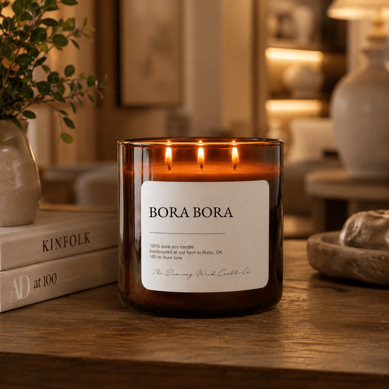 Bora Bora - 3 Wick Everyday Tumbler Candle - The Dancing Wick