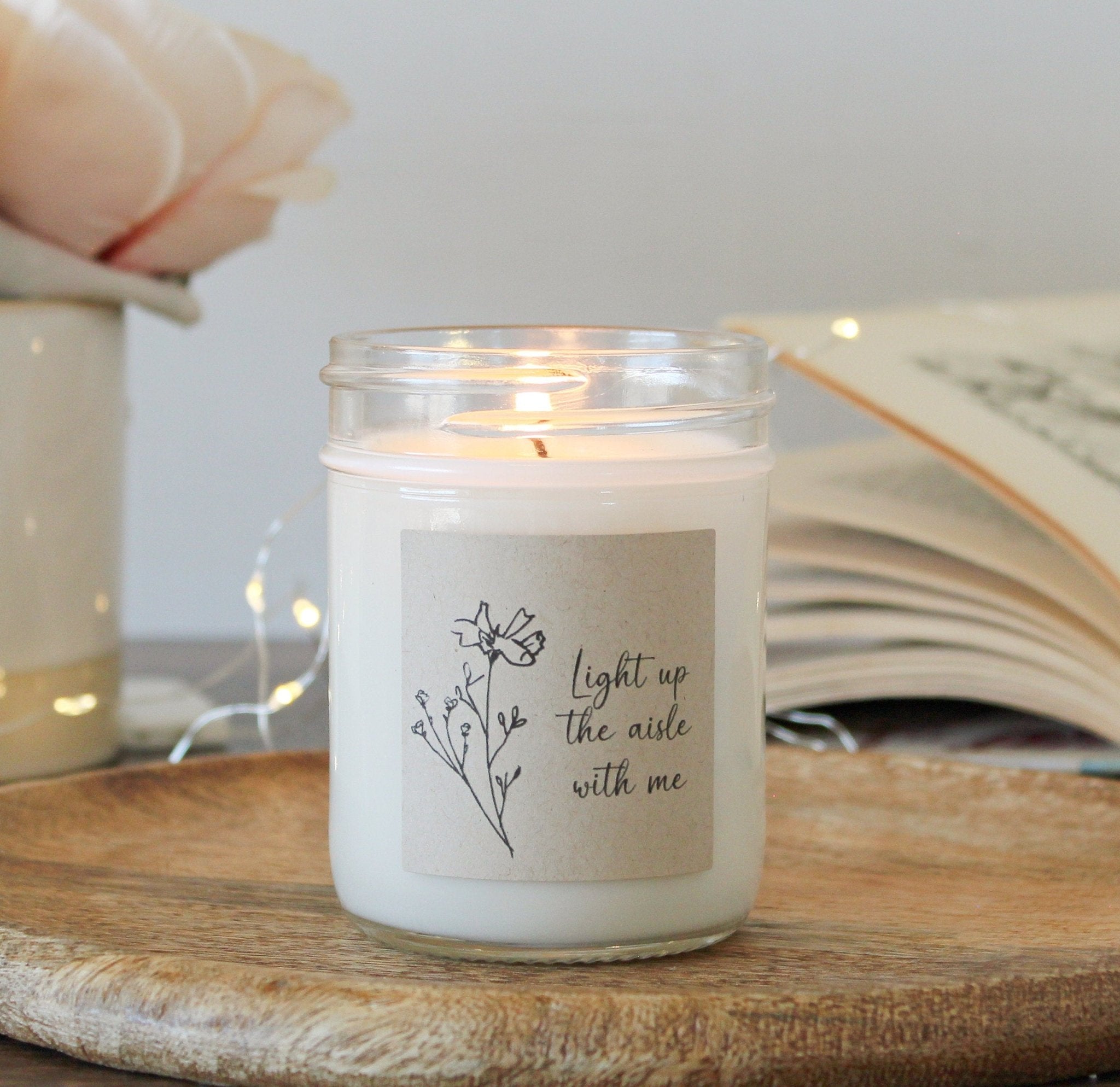 Botanical Light Up the Aisle with Me Candle - The Dancing Wick