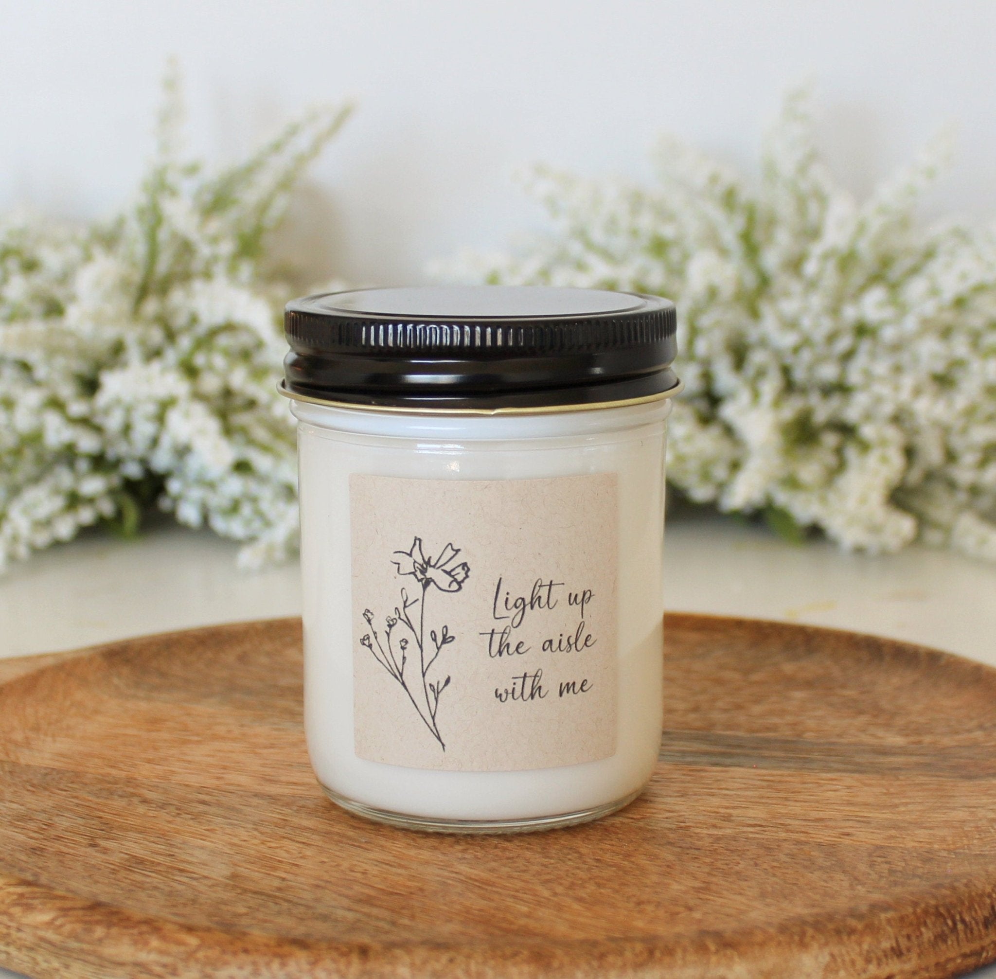 Botanical Light Up the Aisle with Me Candle - The Dancing Wick