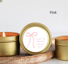 Bow Bridesmaid Tins - The Dancing Wick