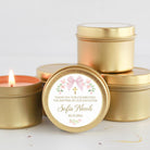 Bow & Floral Baptism Tins – Set of 10 - The Dancing Wick