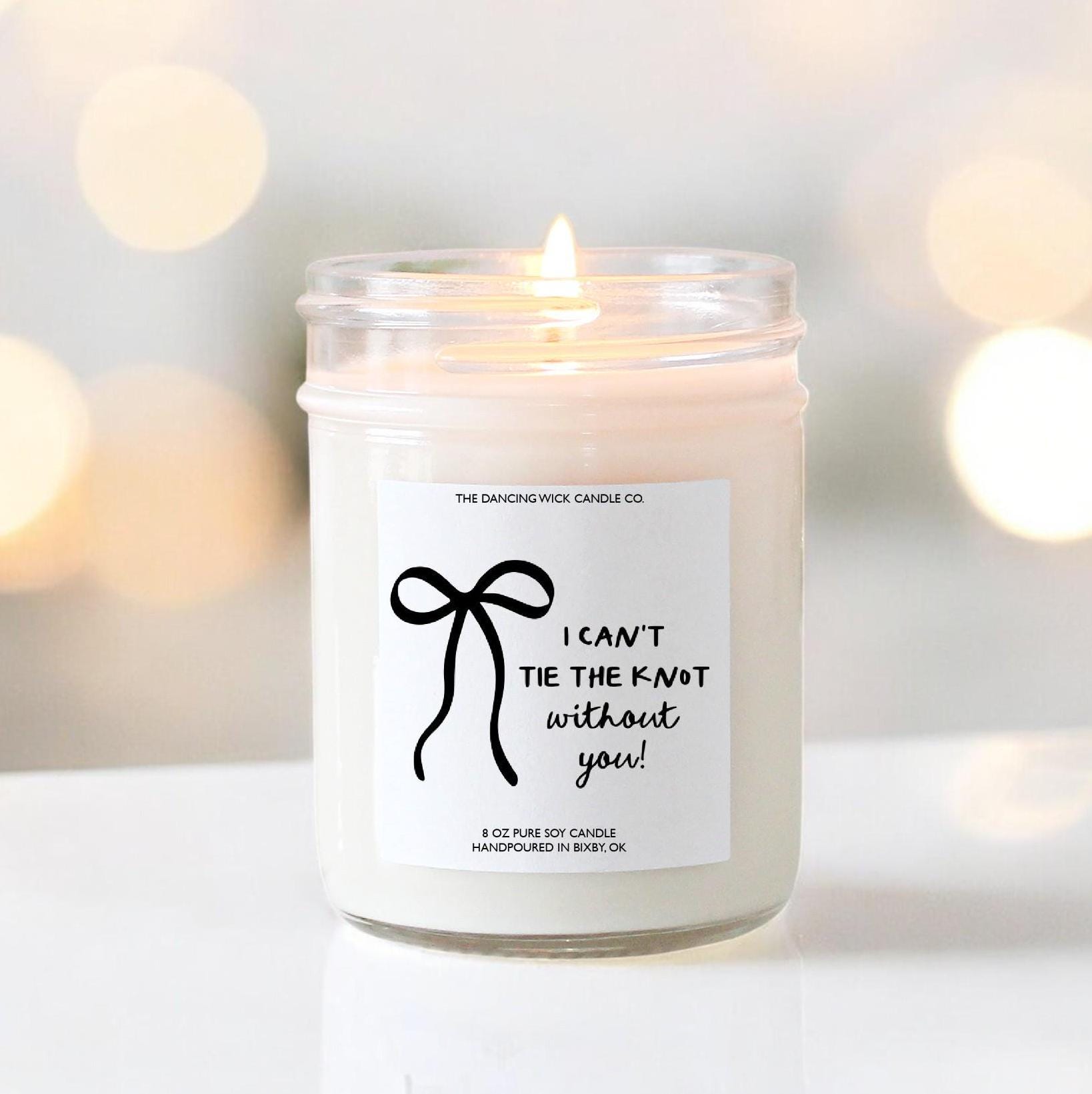 Bow (I Can't Tie The Knot) - Candle - The Dancing Wick
