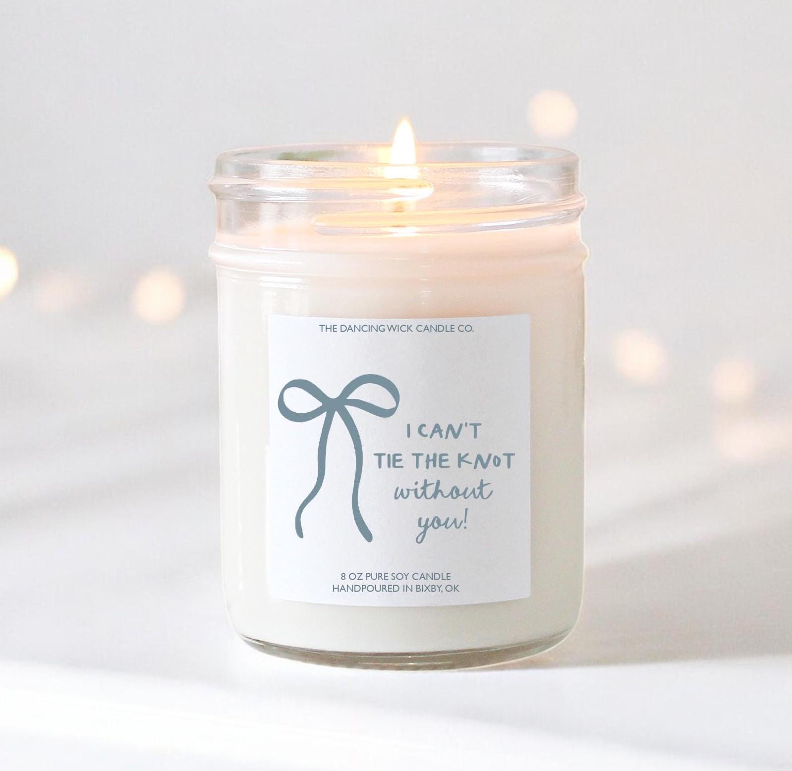 Bow (I Can't Tie The Knot) - Candle - The Dancing Wick