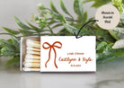 Bow Wedding Matches - Set of 10 - The Dancing Wick