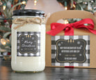 Buffalo Plaid Christmas Candle - The Dancing Wick